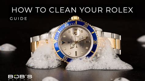 how to clean a rolex watch strap|my Rolex keeps stopping.